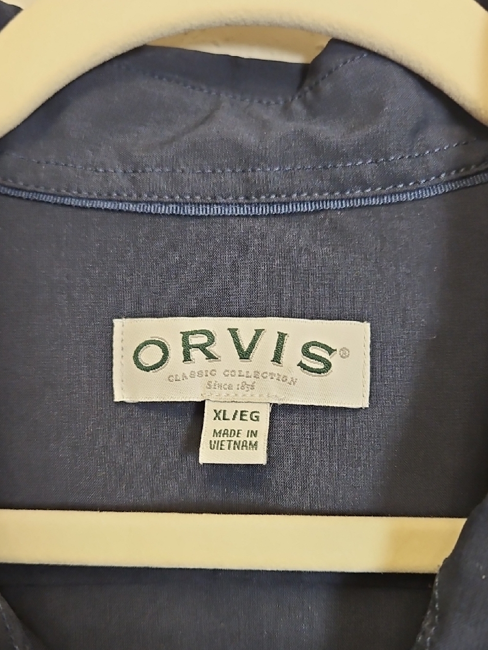 Orvis Mens Blue Button Front Active Shirt Size XL - Picture 2 of 11